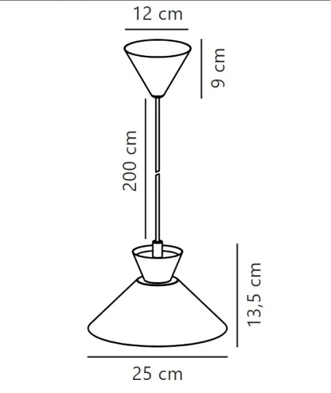 Nordlux - Lampadario a sospensione con filo DIAL 1xE27/40W/230V diametro 25 cm bianco