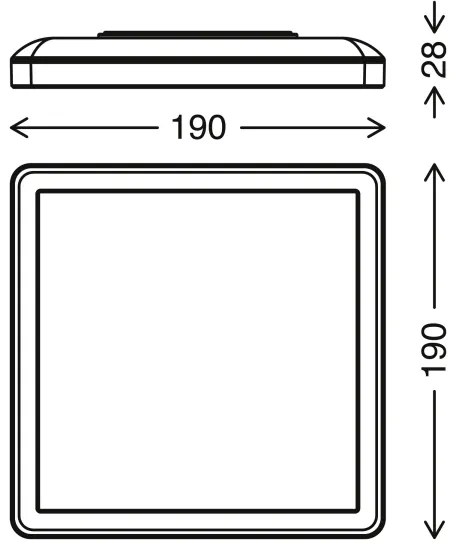 Briloner 7153-416 - Plafoniera LED SLIM LED/12W/230V