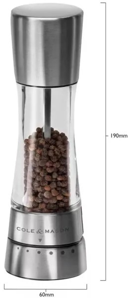 Cole&Mason - Macina sale DERWENT 19 cm cromo lucido