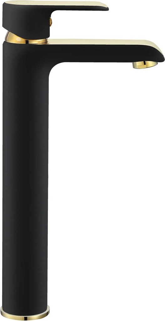 Rubinetto da lavabo Rea Bloom Black Gold high