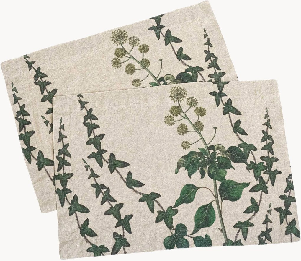 Set di 2 tovagliette in lino Ivy