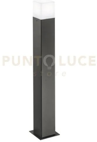 Ges412- paletto alluminio 1 luce attacco e27 colore grigio antracit...