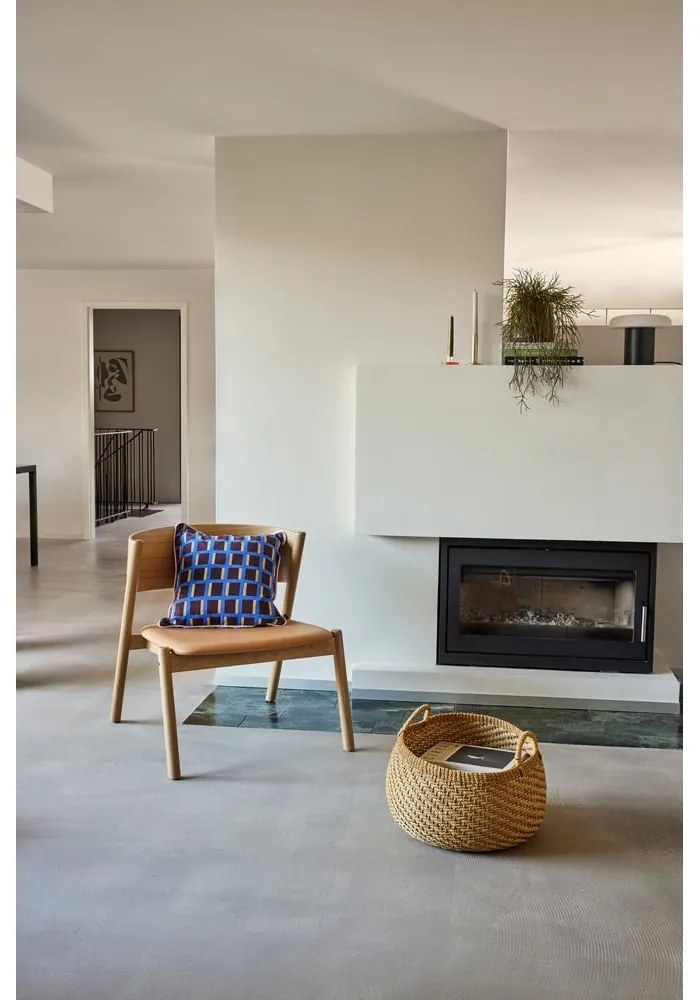 Poltrona marrone chiaro Oblique - Hübsch