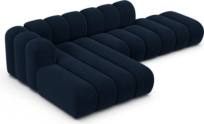 Divano angolare blu scuro ad angolo sinistro Lupine - Micadoni Home