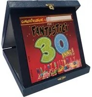 Targa Fantastici 30 anni Personalizzabile cofanetto Gadget idea regalo