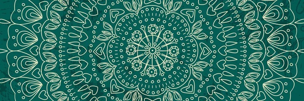 Quadro su tela – Mandala disegnata a mano