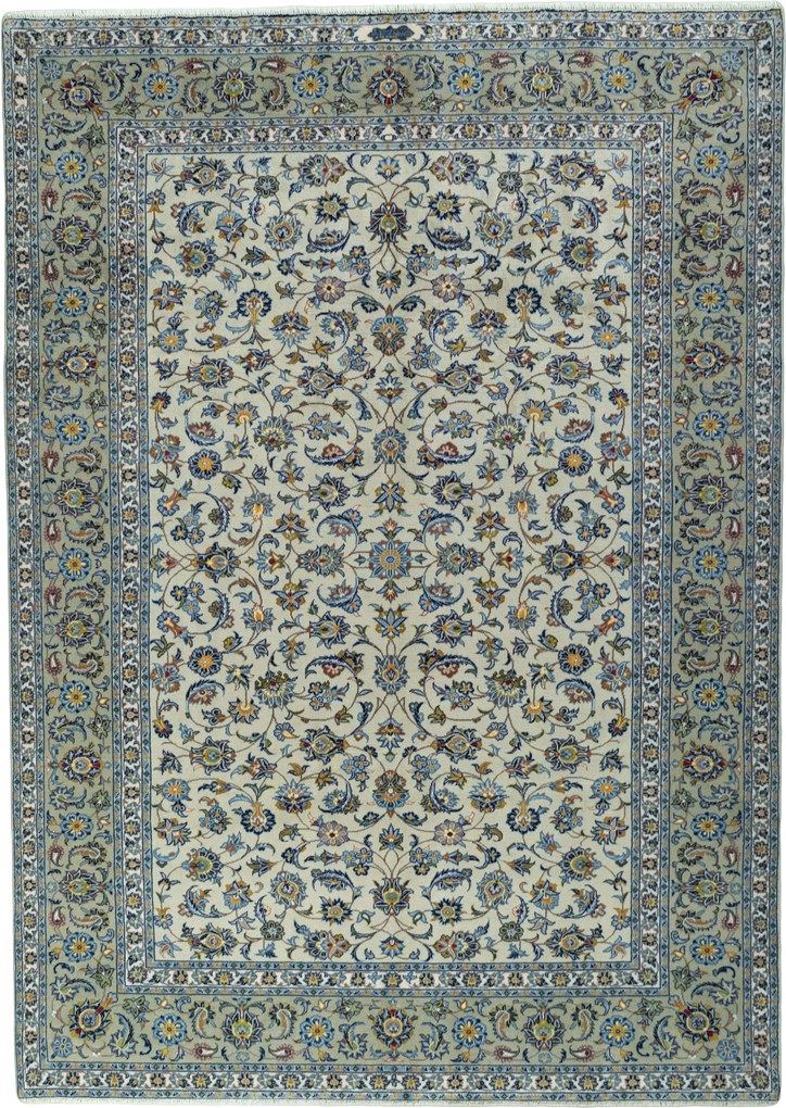 Kashan Tappeto persiano 330 x 230 Beige (Iran) Annodato A Mano