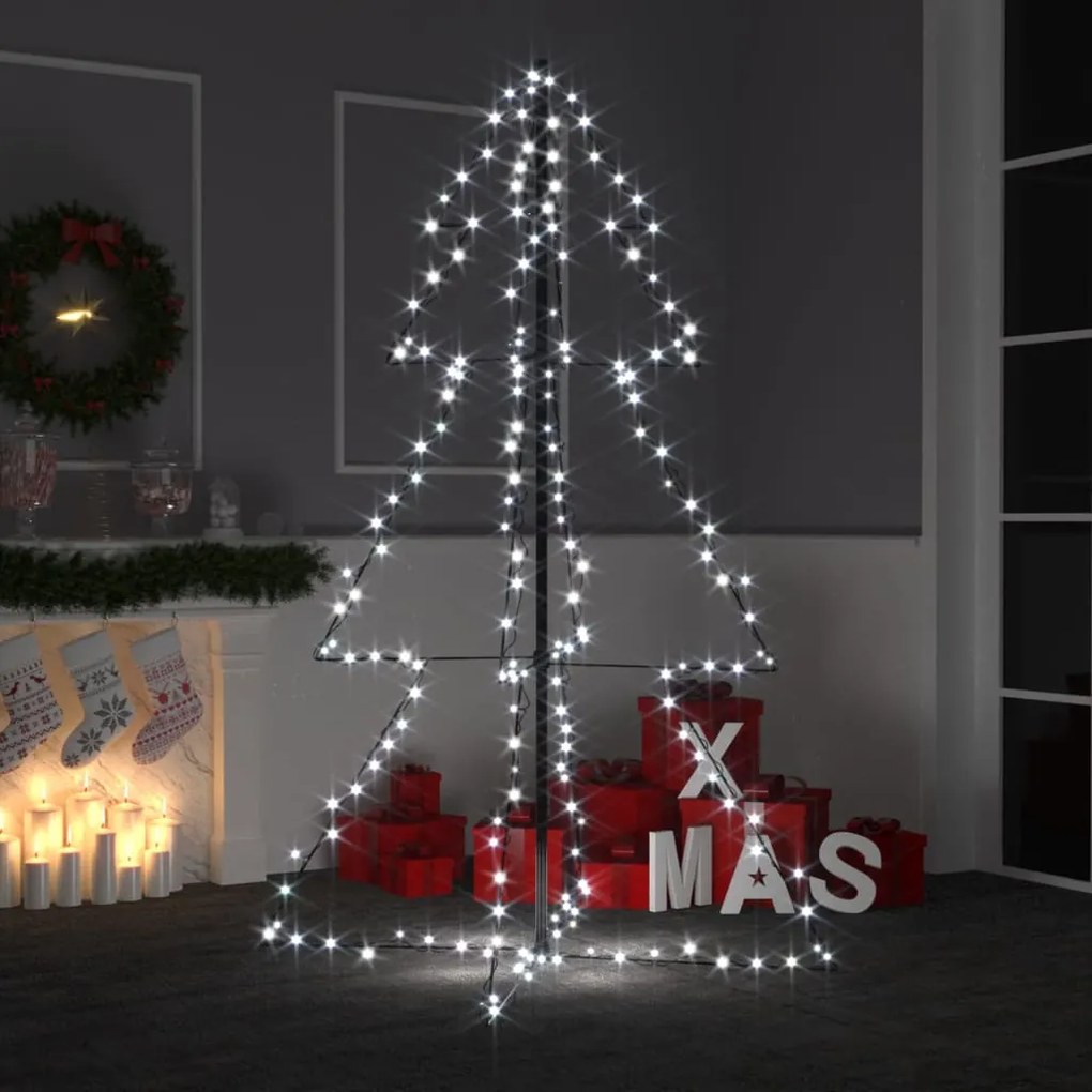 Albero Di Natale A Cono 200 Led Per Interni Esterni 98x150 Cm /