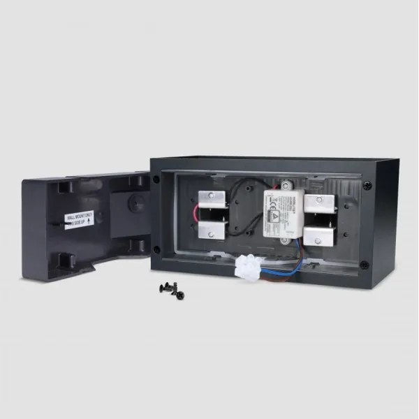 Brilagi - Lampada da parete per esterni DOUBLE CUBE LED, 12W/230V, nera, IP65