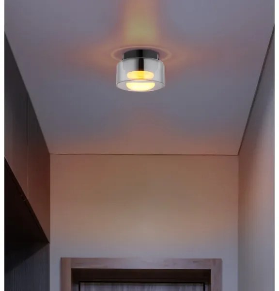 Globo 16055DS - Plafoniera LED HIGGINS 1xGX53/6W/230V diametro 13 cm nero