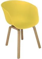 Sedia da pranzo gialla, poltrona in stile scandinavo (2 pz) - Colore: Giallo - SD16DOPL