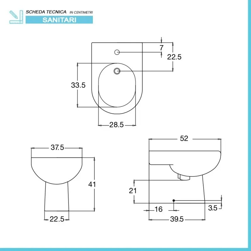 Sanitari filomuro Rimless ceramica bianca con sedile soft close Vima