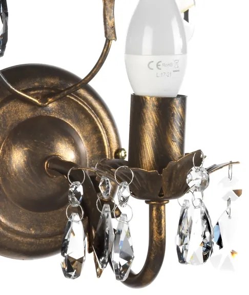 ONLI - Applique TERESA 1xE14/6W/230V bronzo