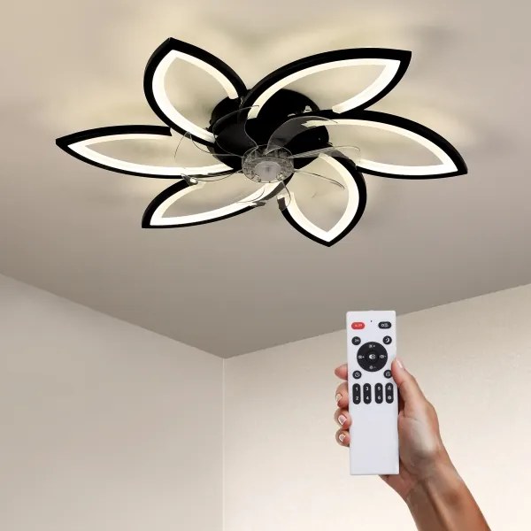 Brilagi-LED Lampada dimmerabile con ventilatore LED/50W/230V 3000-6500K nero+DO