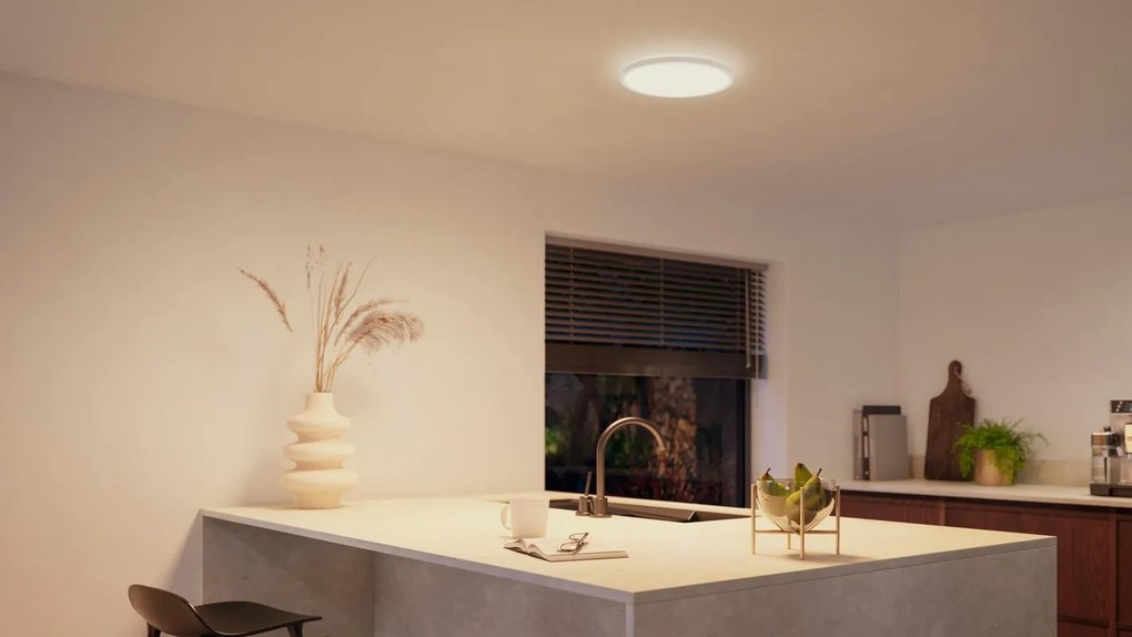 Plafoniera LED Tento Hue White Panel round S w IP20 cct da bianco caldo a bianco freddo con regolazione di temperatura, 2200 lumen PHILIPS HUE