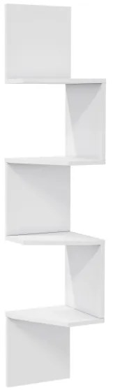 Mensola angolare DESALDO 155,2x29,6 cm bianca