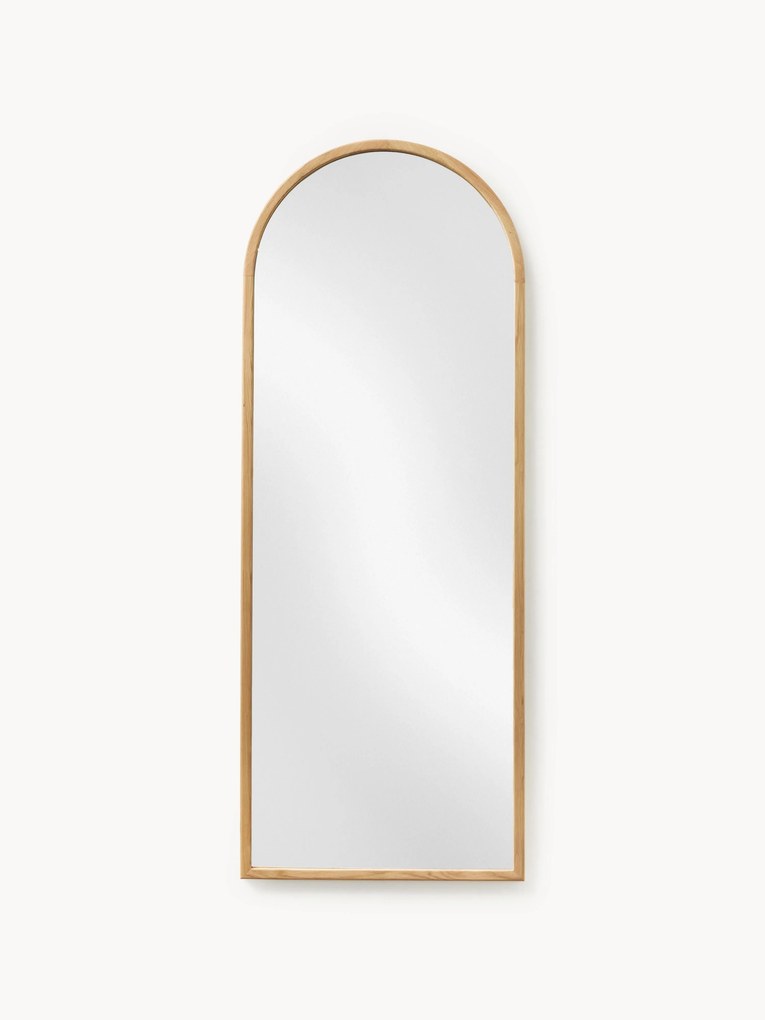 Specchio da parete a figura intera con cornice in legno di quercia Levan