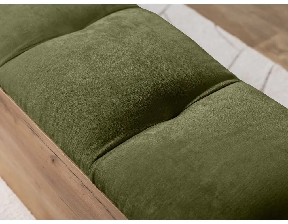 Panca in colore verde e naturale Kumo - Bobochic Paris