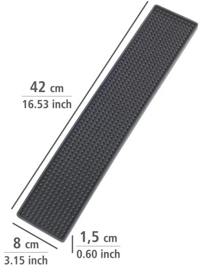 WENKO 54700100 - Vassoio raccogligocce 42x8 cm nero