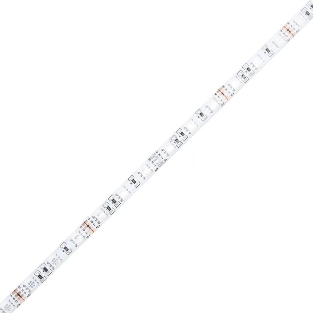 Scrivania con Luci LED Grigio Cemento 97x45x90cm in Multistrato