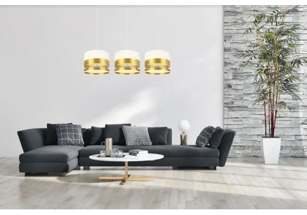 Lampadario su filo MILO 3xE27/60W/230V dorato