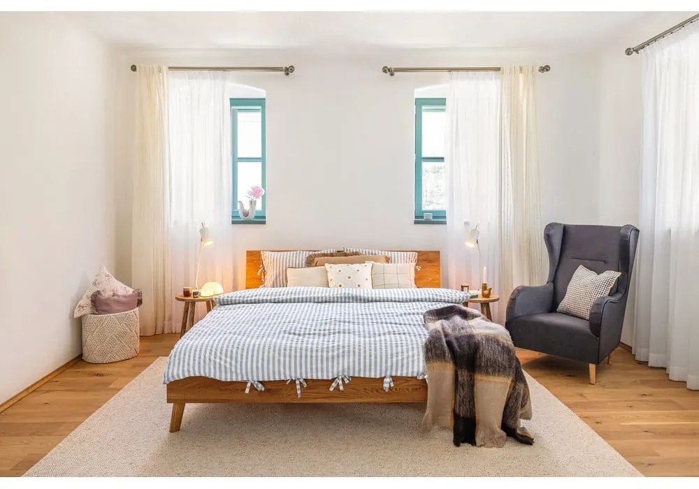 Letto matrimoniale in rovere 200x200 cm Greg 1 - The Beds