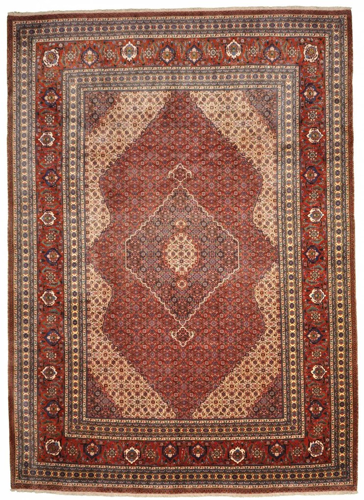 Tabriz Tappeto 370x270 (Iran) Annodato A Mano