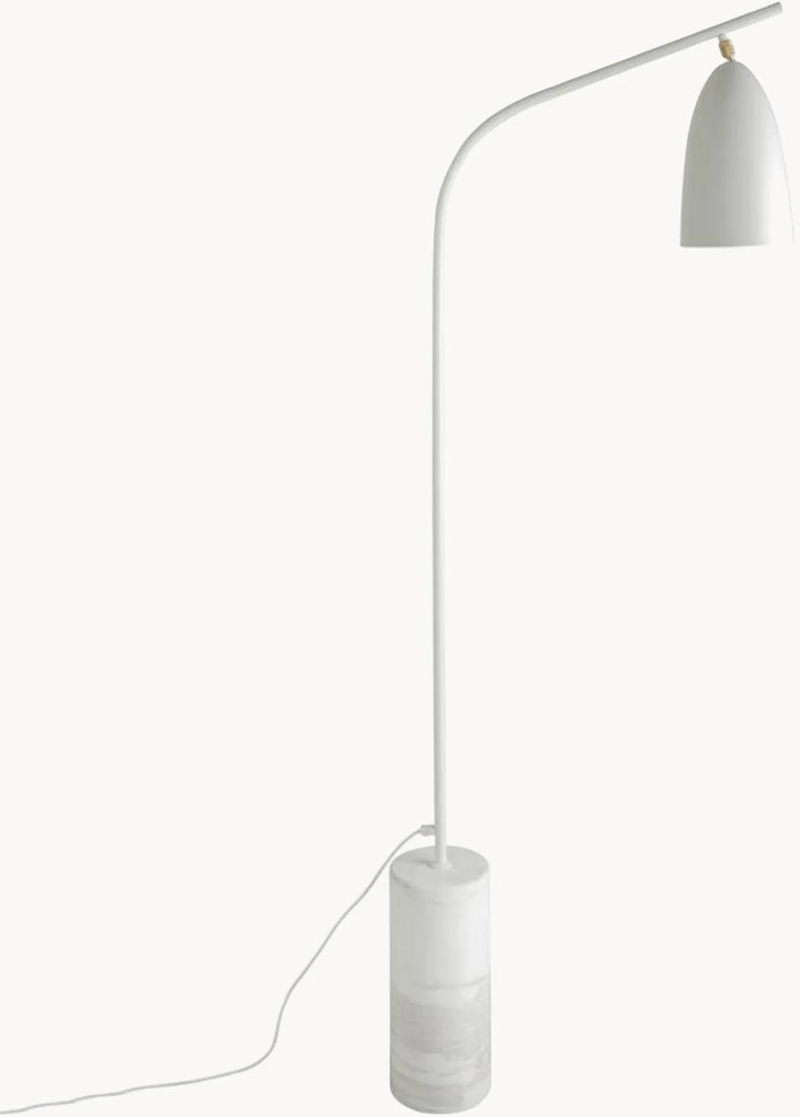 Lampada da terra orientabile con base effetto marmo Julieta