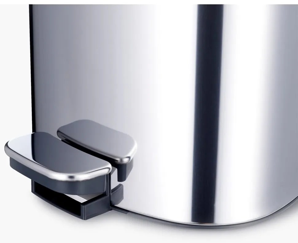 Pattumiera in plastica argentata 5 l Luxe - Joseph Joseph