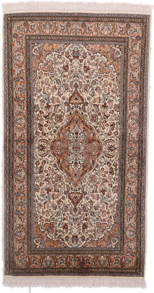 Cashmere Silk Tappeto orientale 170 x 90 (Indian) Annodato A Mano