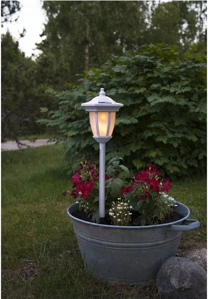 Apparecchio solare LED bianco per esterni Flame - Star Trading