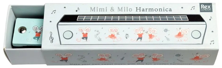 Giocattolo musicale Harmonica Mimi and Milo - Rex London