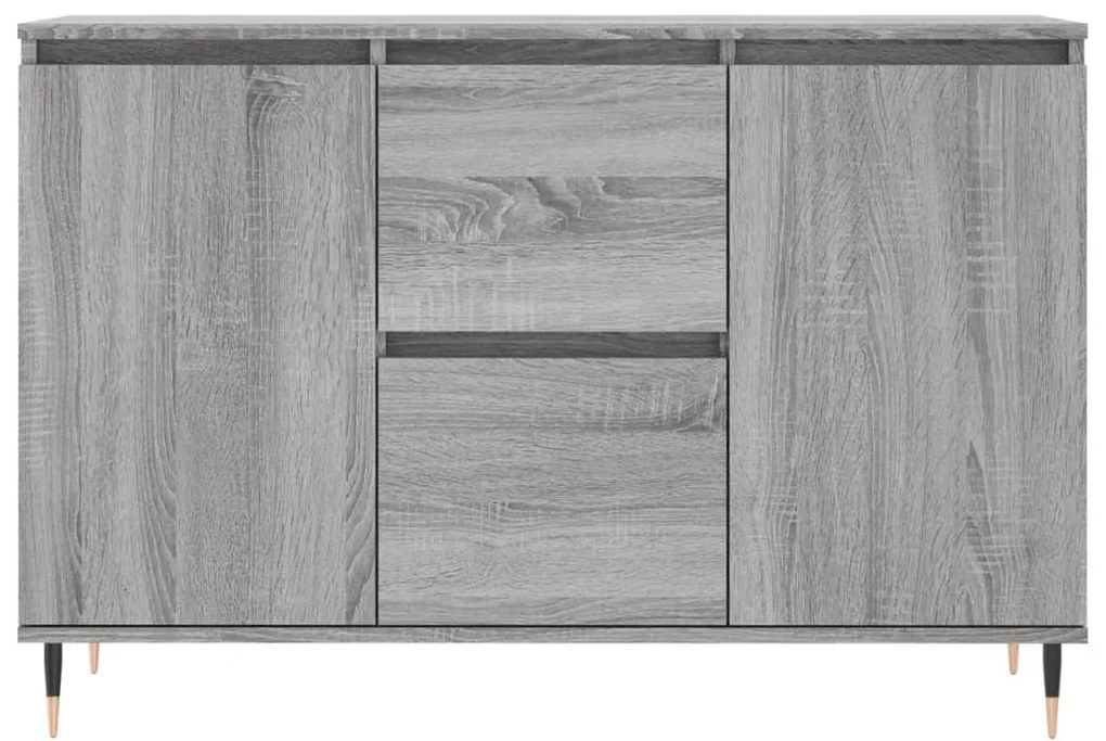 Credenza grigio sonoma 104x35x70 cm in legno multistrato