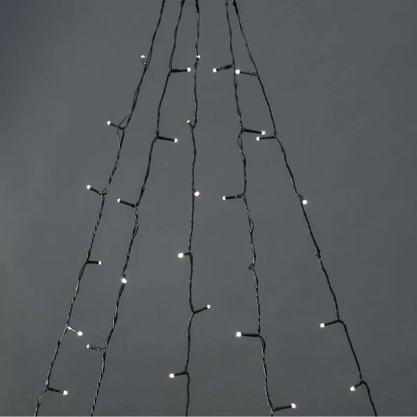 Nedis WIFILXT11W200 - Tenda di Natale LED 200xLED/8 funzioni 5x7m IP65 Wi-Fi Tuya