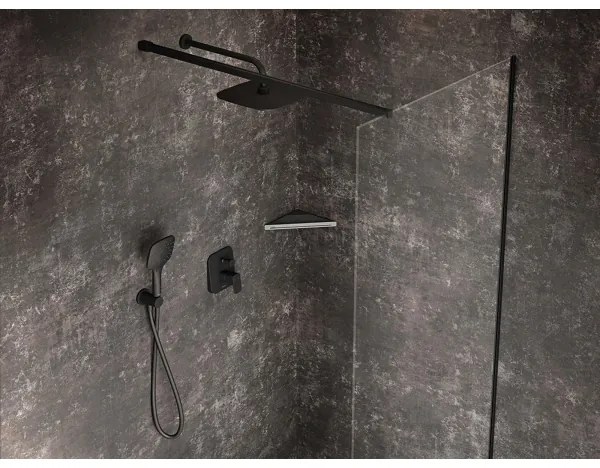 Ravak X07P569 - Doccetta con pulsante nera