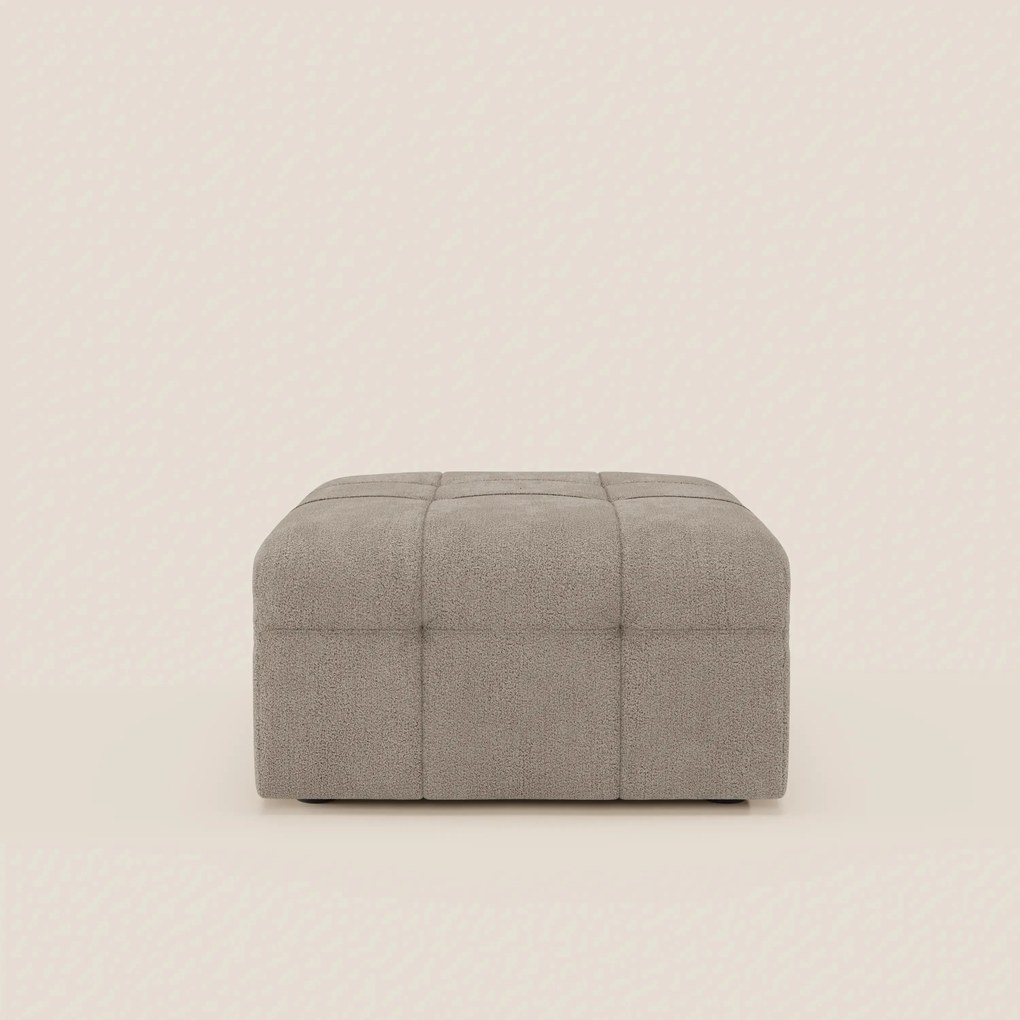 Mosaic pouf e modulo in bouclé - 96x77 cm design capitonné in tessuto smacchiabile T21