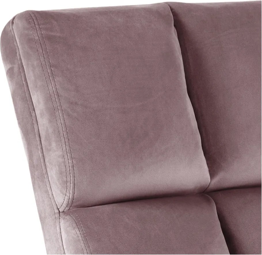 Poltrona rosa con rivestimento in velluto Alba – Actona