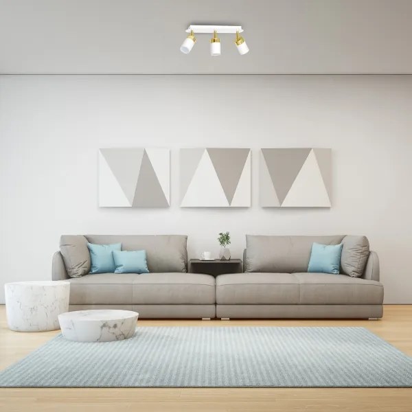 Faretto JOKER 3xGU10/25W/230V bianco/oro