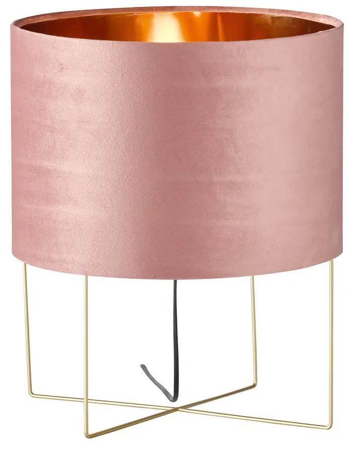 Lampada da tavolo rosa, altezza 43 cm Aura - Fischer &amp; Honsel