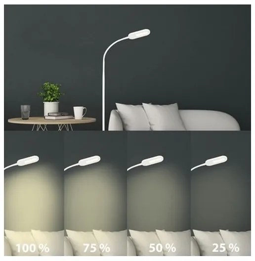 Briloner 1297-016 - Lampada da terra dimmerabile a LED LED/8W/230V