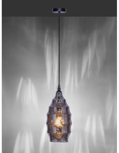 Paul Neuhaus 8267-25 - Lampadario a sospensione con filo SCARLETT 1xE27/60W/230V diametro 19 cm nero