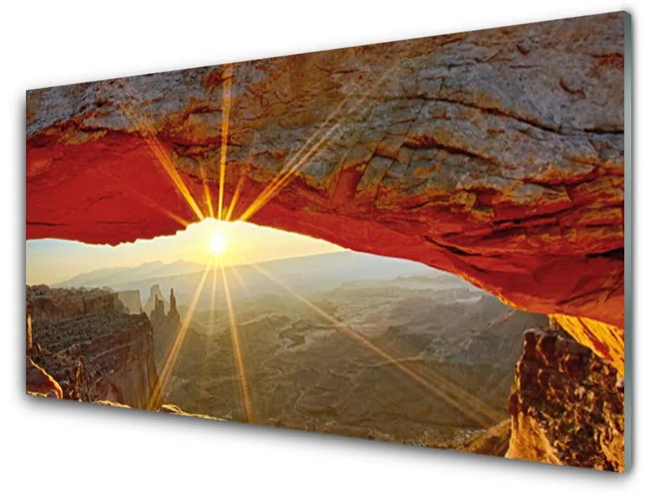 Quadro vetro acrilico Paesaggio del Grand Canyon 100x50 cm