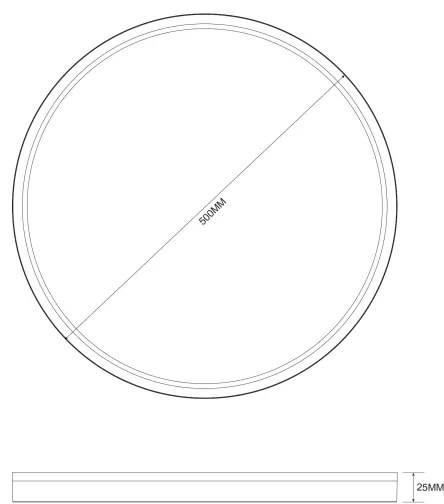 Zuma Line MS748500R-3-BK - Luce LED dimmerabile BOVE 49W/230V 3000/4000/5500K nero