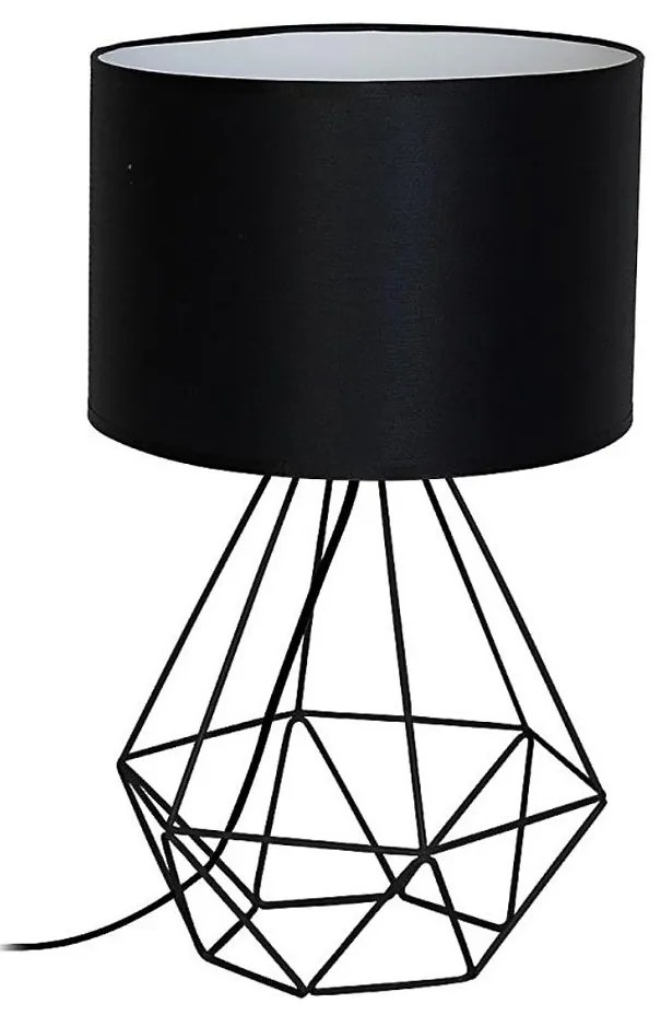 Lampada da tavolo BASKET 1xE27/60W/230V nero