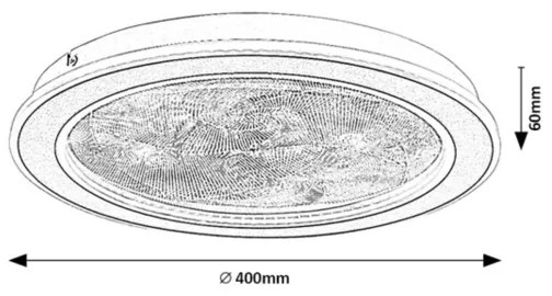 Rabalux 71281-LED plafoniera dimmerabile ZOFRAEL 24W/230V 3000-6500K Ø40 cm + telecomando