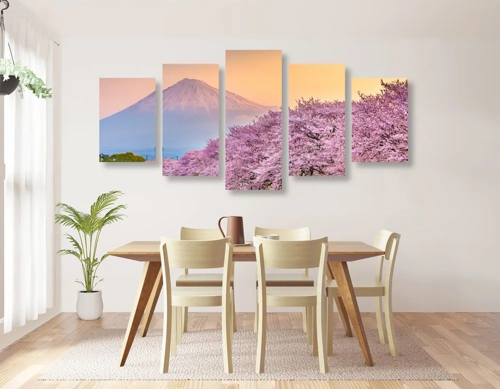 Quadri 5 pezzi – Splendido Giappone