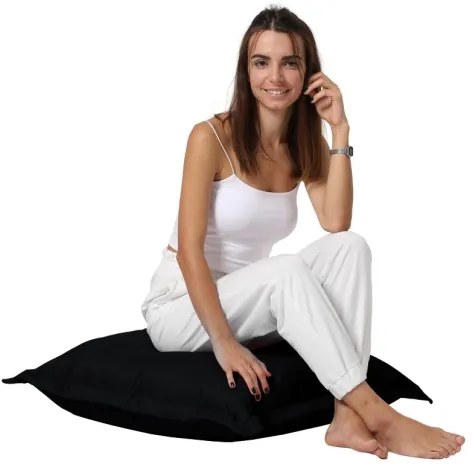 Cuscino da terra  70x70 cm nero