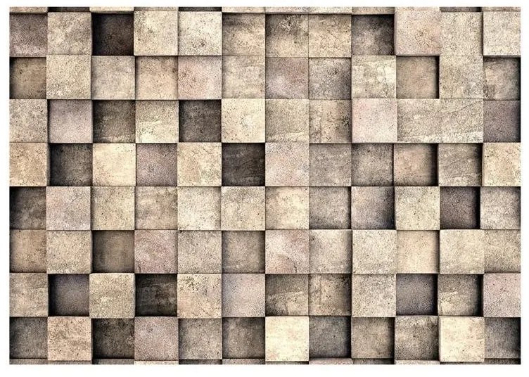 Fotomurale adesivo  Beige Squares  Larghezza x Altezza Home decor 147x105