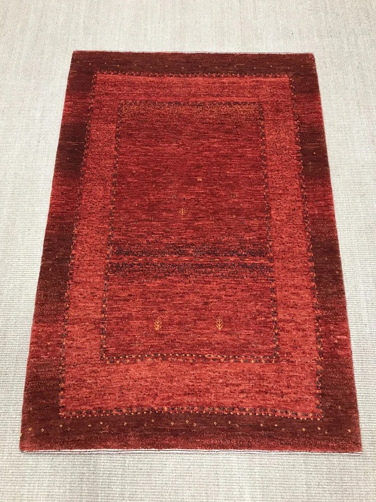 Loribaft Tappeto 160 x 110 Rosso (Iran) Annodato A Mano