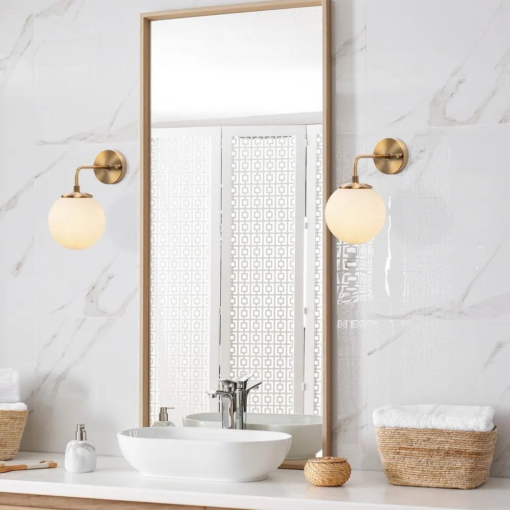 Lampada da parete bianca/color ottone ø 15 cm Viran – Opviq lights